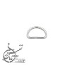 تصویر  حلقه مفتولی نیم گرد 3 سانت