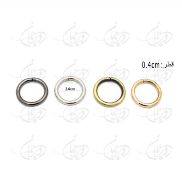 تصویر  حلقه مفتولی گرد ضخیم 2.5 سانت