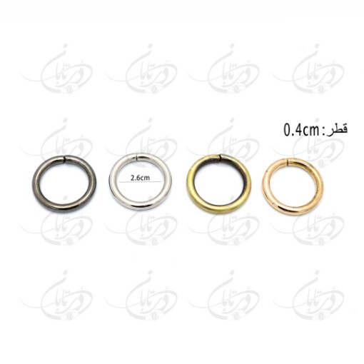تصویر  حلقه مفتولی گرد ضخیم 2.5 سانت